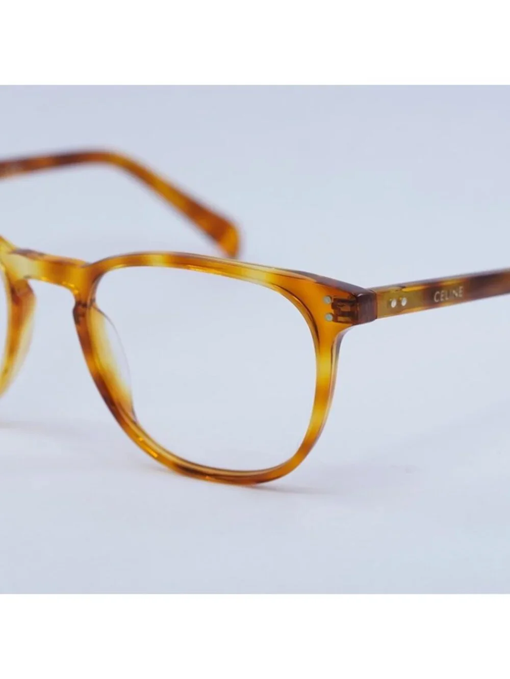 Celine CL50046I 053 Eyeglasses Havana 52mm Round Frame